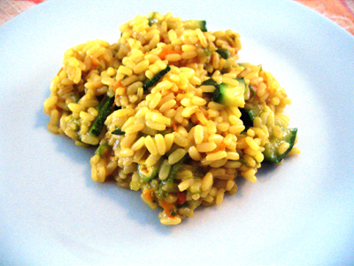 risotto fiori di zucca